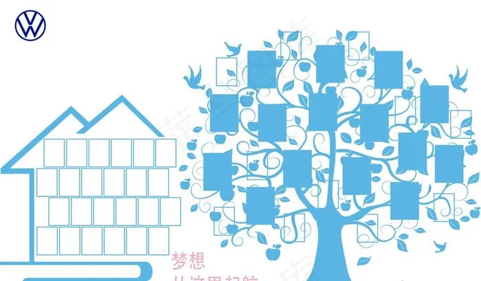 照片墙图片(8189X5039(DPI:80))psd模版下载