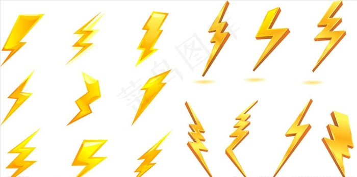 矢量电力图标图片