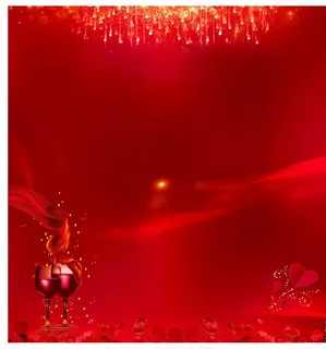 红色背景海报图片