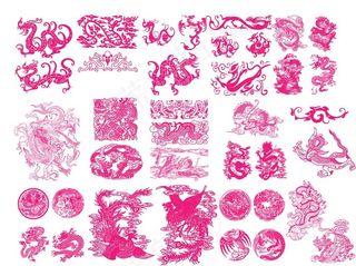 龙纹矢量元素图片