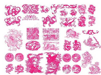 龙纹矢量元素图片 龙纹矢量元素图片