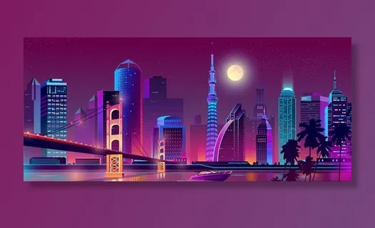 霓虹城市图片 霓虹城市图片