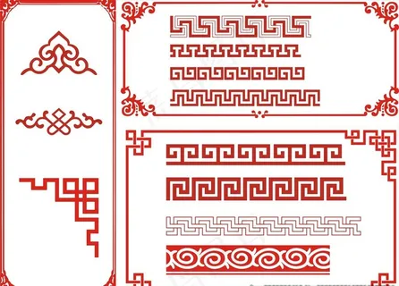 复古边框 中国风边框 花纹边框图片