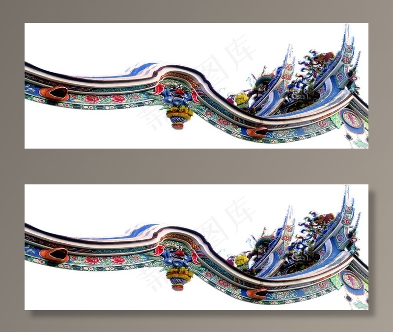 新中式地产 意境 地产展板中图片