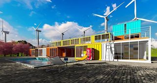 海洋集装箱图片