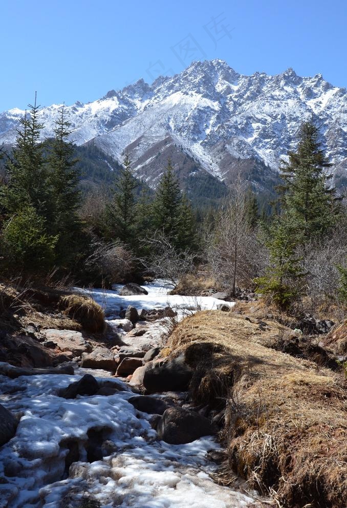 祁连山雪山图片