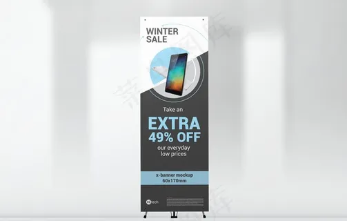 易拉宝样机图片