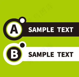 矢量黑白标签元素图片