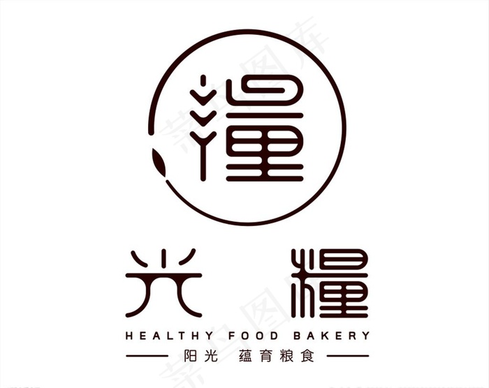 光粮logo图片cdr矢量模版下载