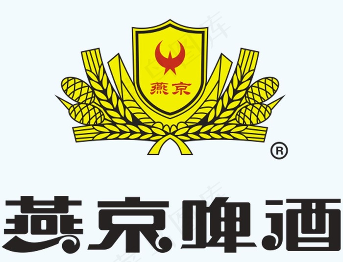 燕京啤酒LOGO图片psd模版下载