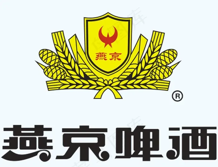 燕京啤酒LOGO图片psd模版下载