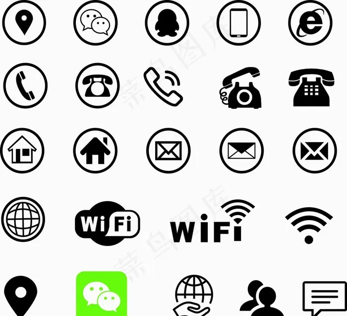 图标图片cdr矢量模版下载