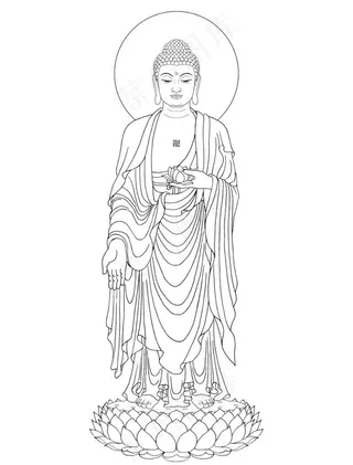 阿弥陀佛立像图片