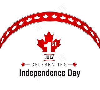 枫叶快乐加拿大国庆日图片