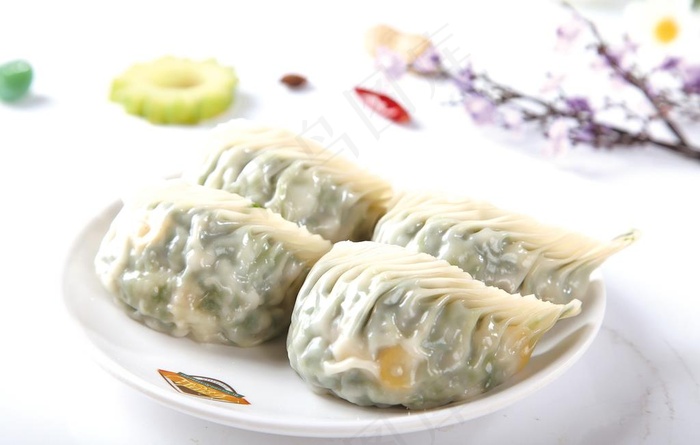 香煎韭菜饺图片