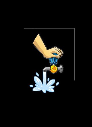 打开水龙头图片