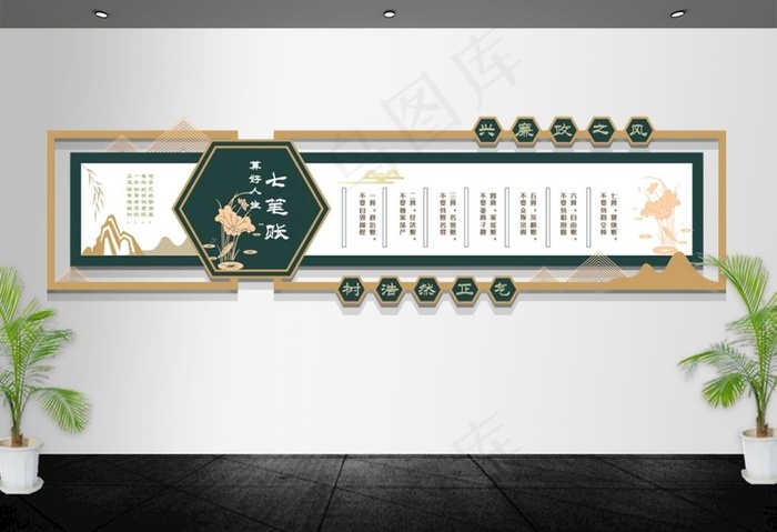 廉政文化墙图片