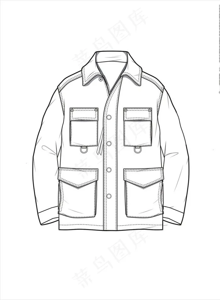 服装款式画技法矢量图下载图片cdr矢量模版下载
