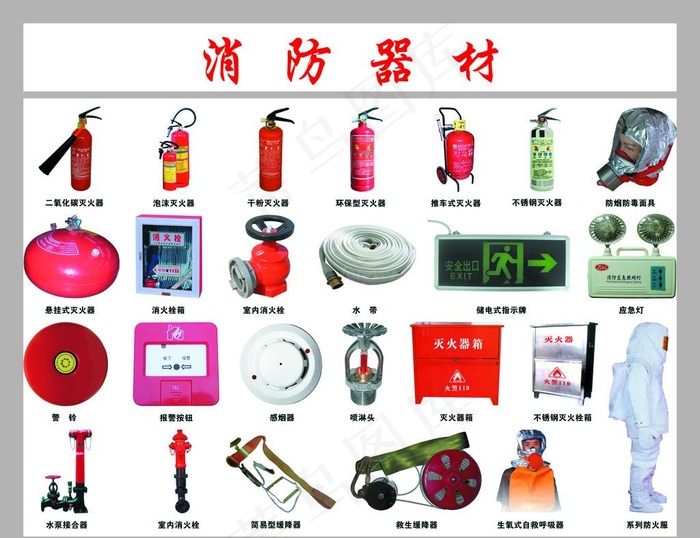 消防器材图片(4252X3402(DPI:72))psd模版下载