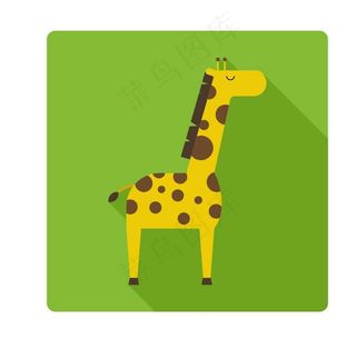 卡通长劲鹿图片