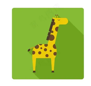 卡通长劲鹿图片