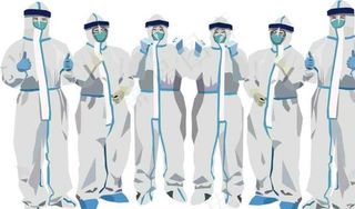 医护人员 防护服图片