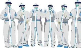 医护人员 防护服图片