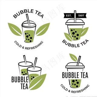 泡泡茶标志图片