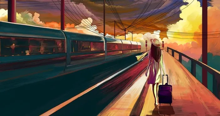 孤单漂泊治愈系插画图片(6244X3508(DPI:300))psd模版下载