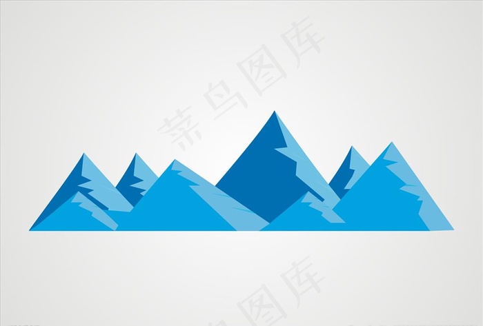 雪山 冰山 矢量山图片cdr矢量模版下载