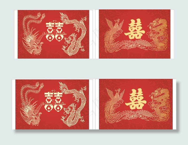 中式婚礼图片cdr矢量模版下载