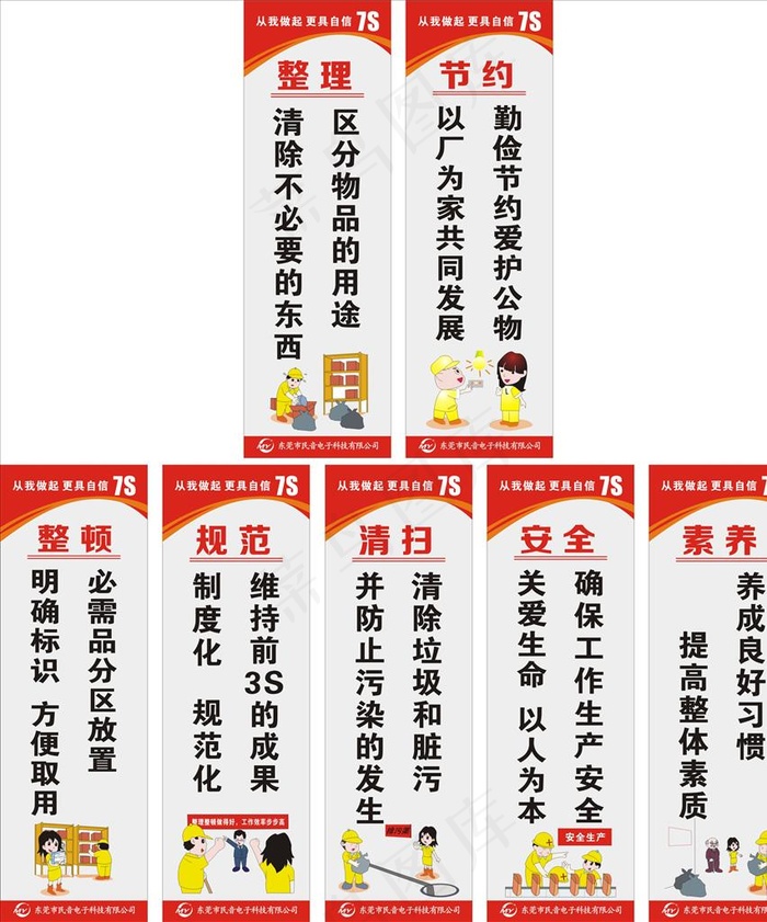 7S管理制度标语图片