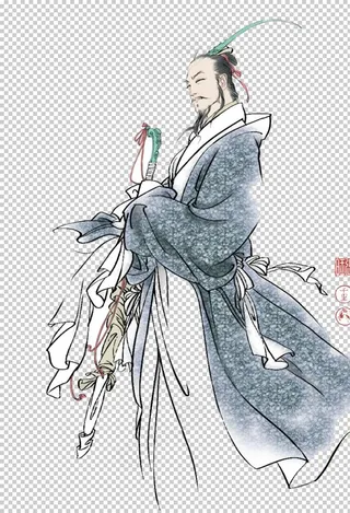 中国风水墨古代人物图片