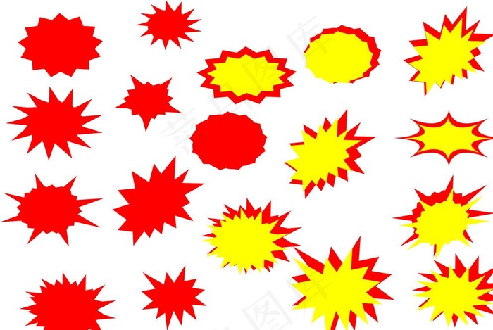 爆炸图（矢量）图片cdr矢量模版下载