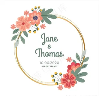 鲜花边框背景图片