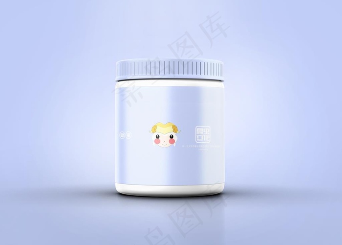 保健品瓶样机图片(3000X2250(DPI:300))psd模版下载