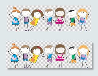 小朋友卡通图片