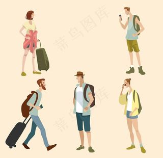 旅客游客图片