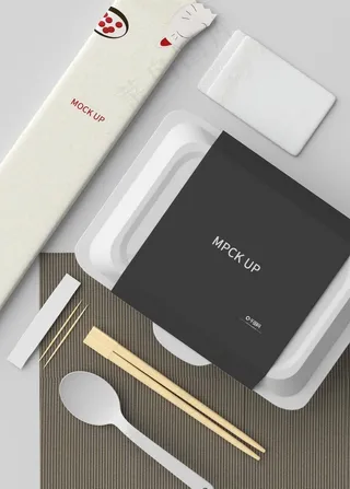 餐厅vi样机图片