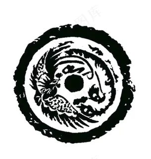 汉元素朱雀雕刻拓图图片 汉元素朱雀雕刻拓图图片
