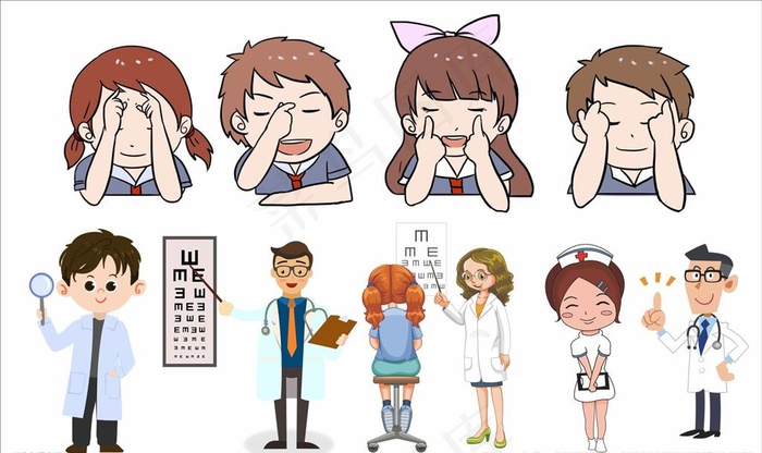 医生图片cdr矢量模版下载