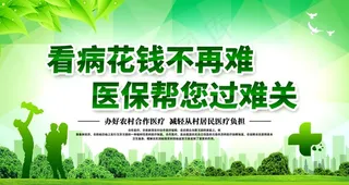 农村医保展板图片