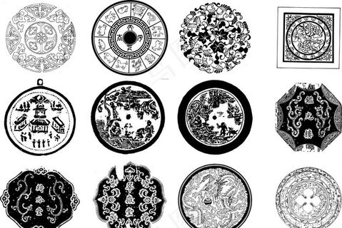 矢量 圆纹 图案图片