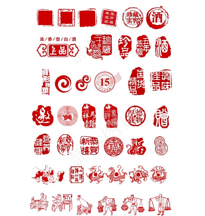 png中国风元素免抠高清图片