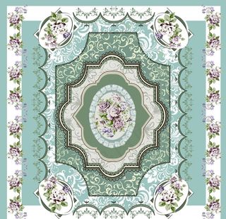 大牌花型 欧式 方巾图片