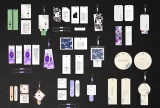 时尚花纹吊牌图片