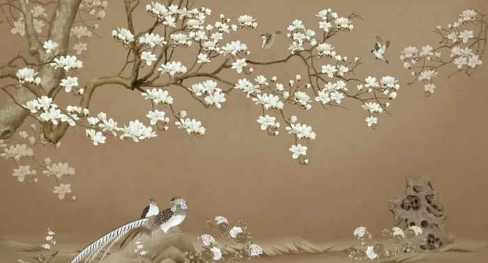 中国风古风工笔设计图片(13780X7874(DPI:100))psd模版下载