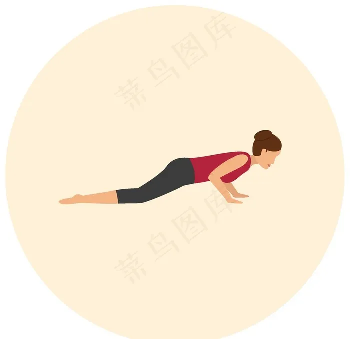 瑜伽动作图片eps,ai矢量模版下载
