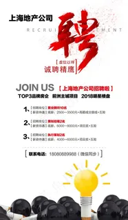 招聘海报图片