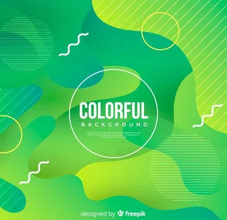 绿色底纹 炫彩 渐变 几何图图片